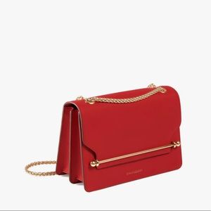 Strathberry East West mini, Ruby brand new never opened